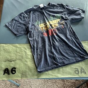 Port and Company Kids Tee with Forest Graphic - Dark Gray